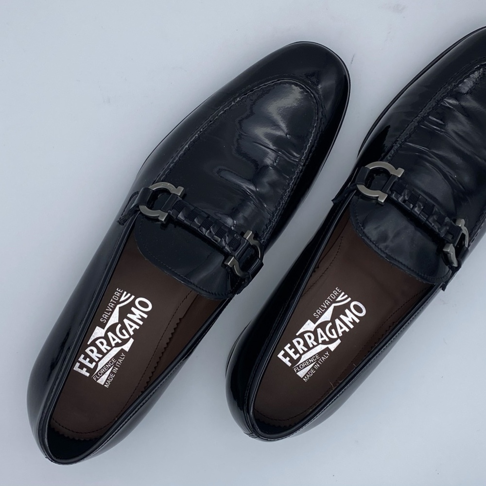Salvatore Ferragamo Men's Tai Patent Leather Eveni - Picture 15 of 16